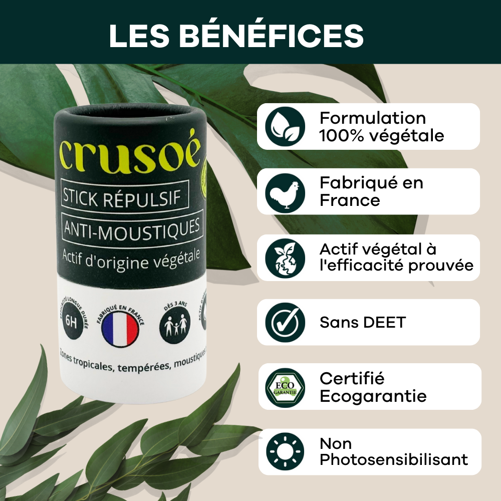 NOUVEAUTE - STICK SOLIDE ANTI-MOUSTIQUES 20G